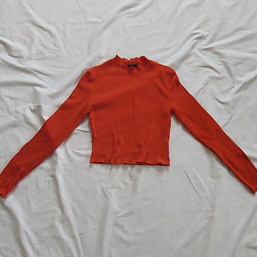 Orange crop top
